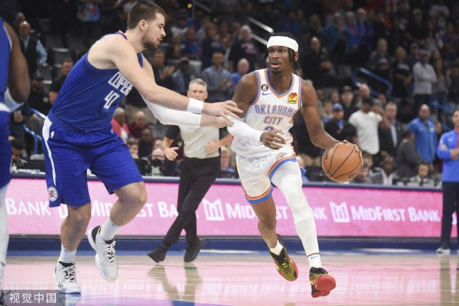  亚历山大全面发挥雷霆憾负快船遭双杀